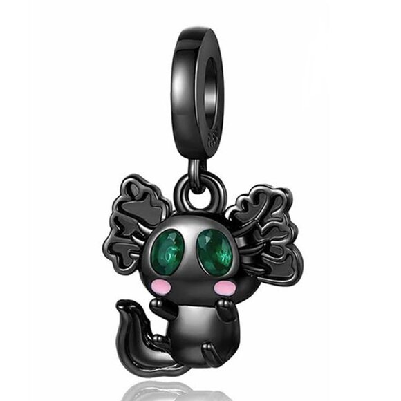 Black Axolotl Dangle Charm - Picture 1 of 1